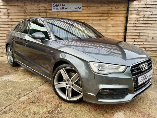 Audi A3 1.8 TFSI Quattro S Line 4dr S Tronic [Nav] Saloon Petrol Grey